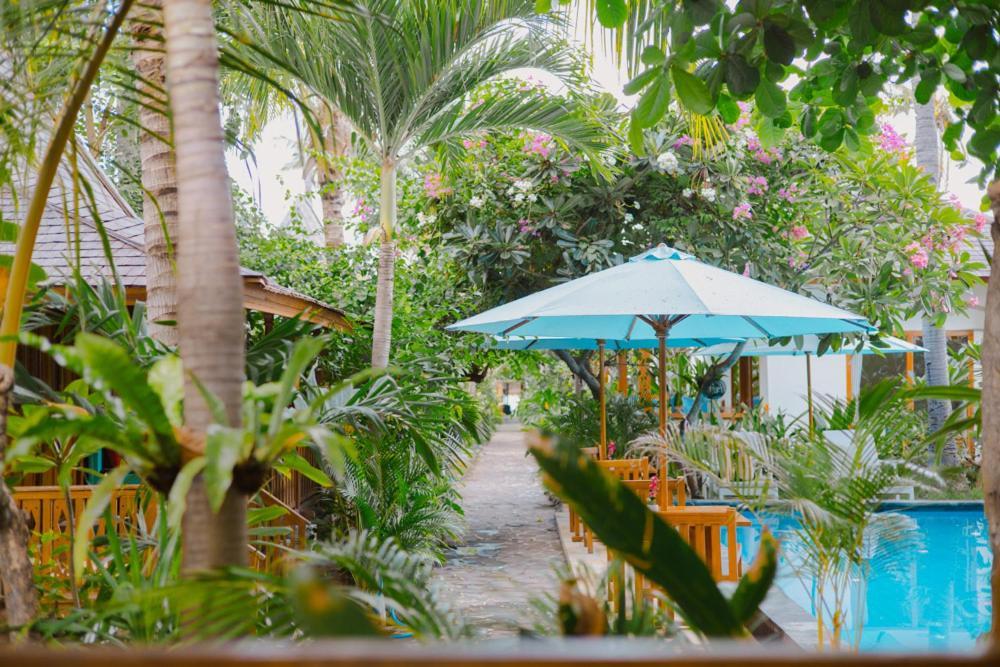 Unzipp Bungalows Gili Air Bagian luar foto